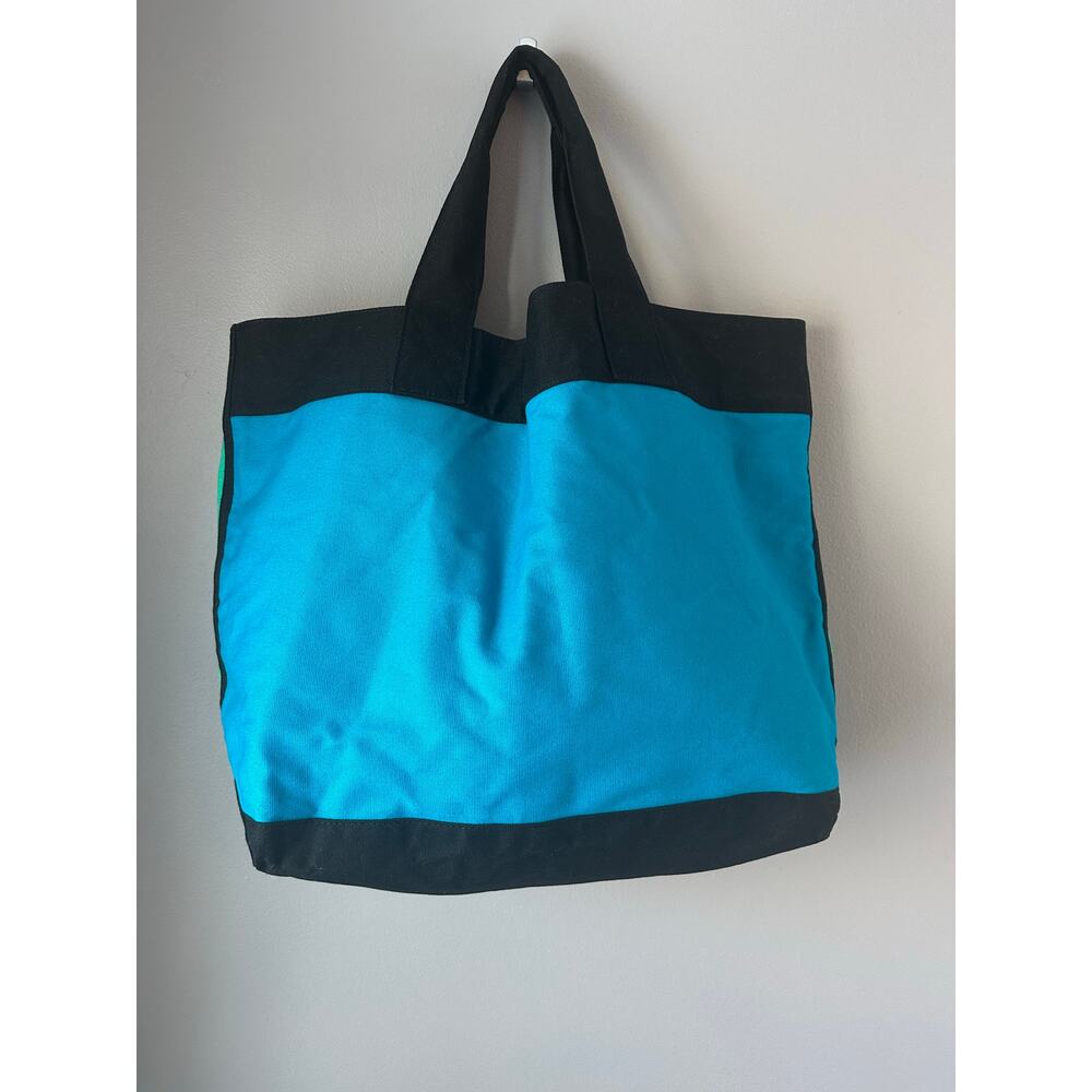 Victoria’s Secret Large Canvas Tote Reusable Shopping Weekend Overnight Beach - Picture 2 of 3